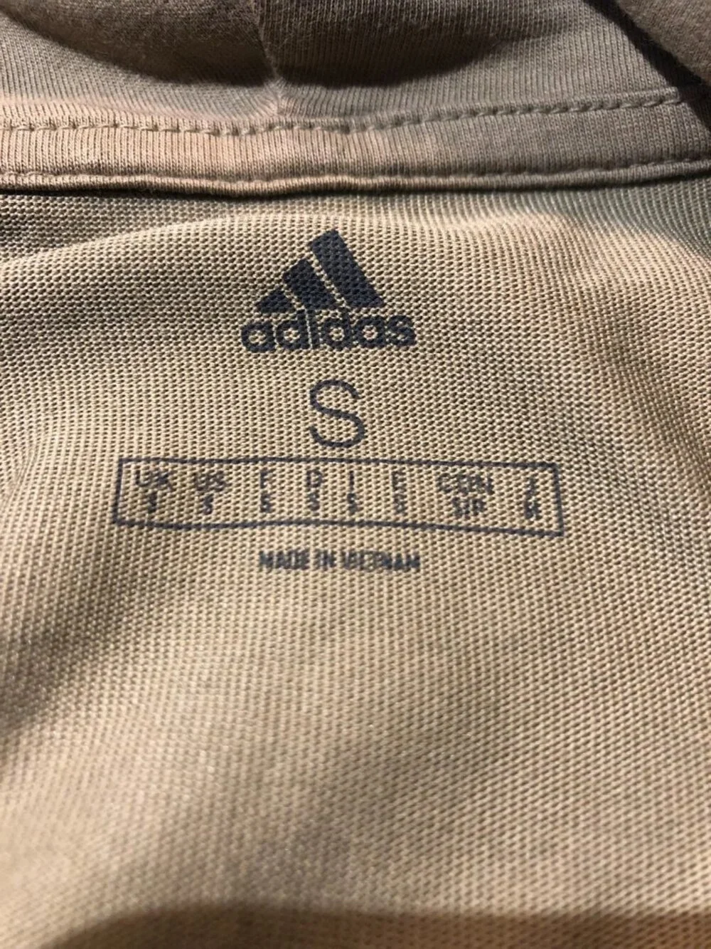 Adidas Hoodie Mens Olive Green Moisture Wicking Pullover with Logo Mens Small